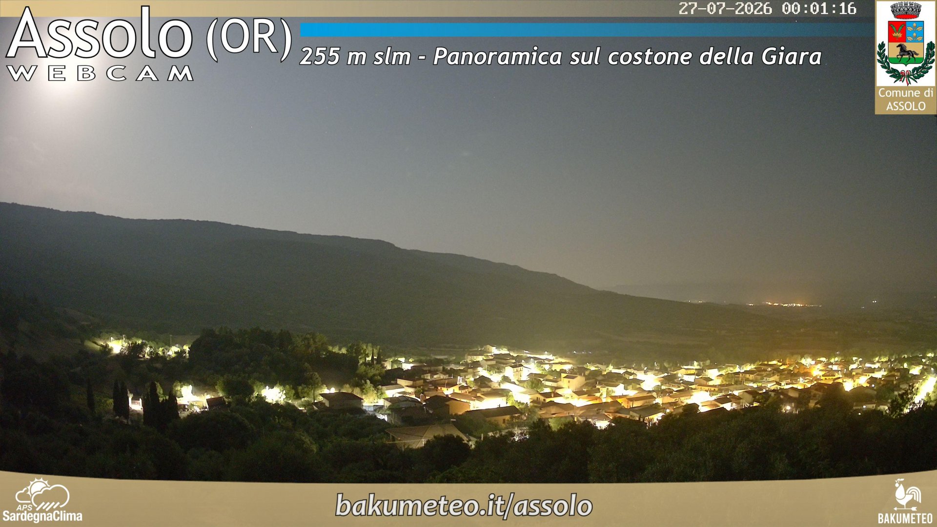 time-lapse frame, Assolo webcam