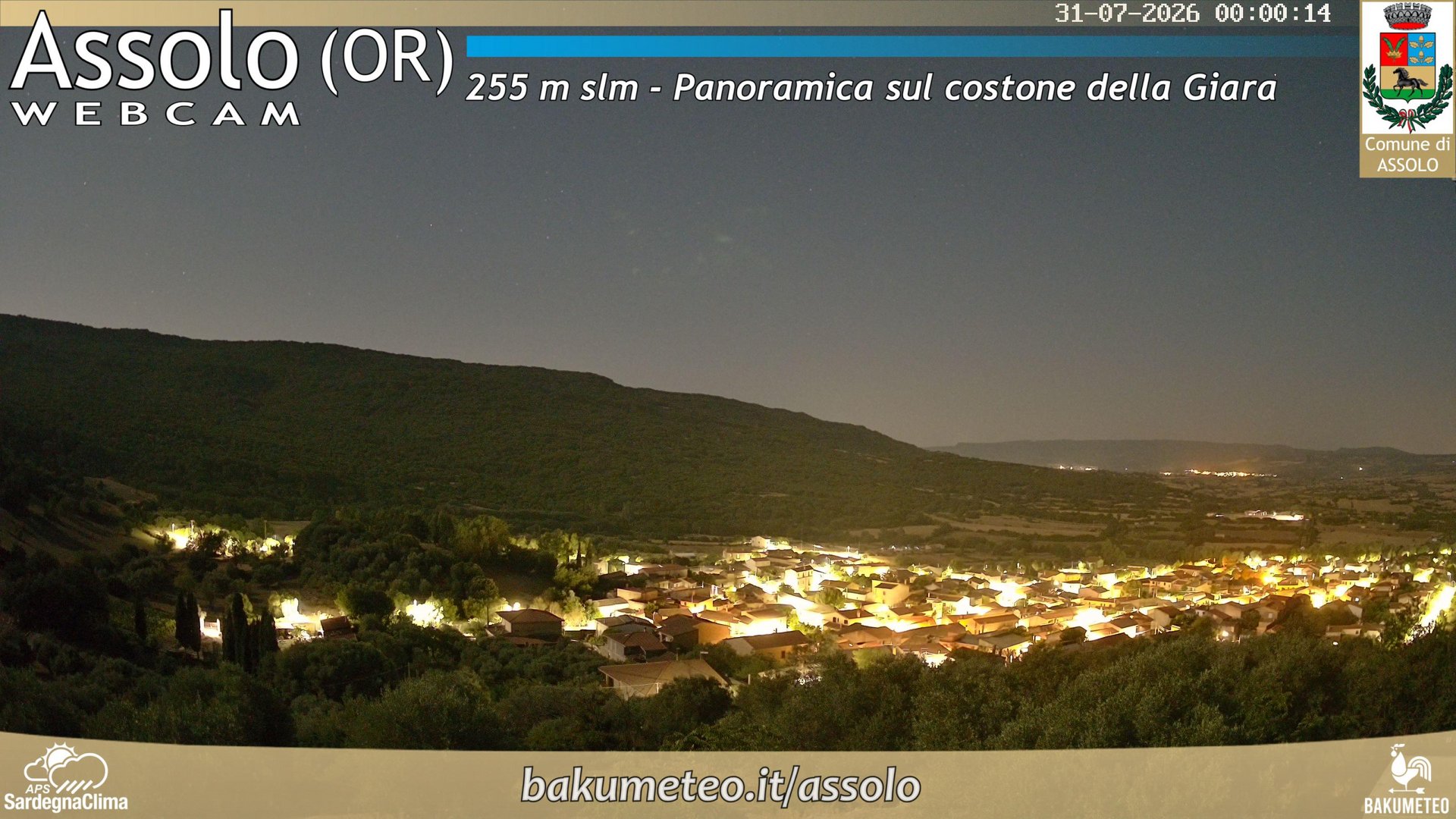 time-lapse frame, Assolo webcam