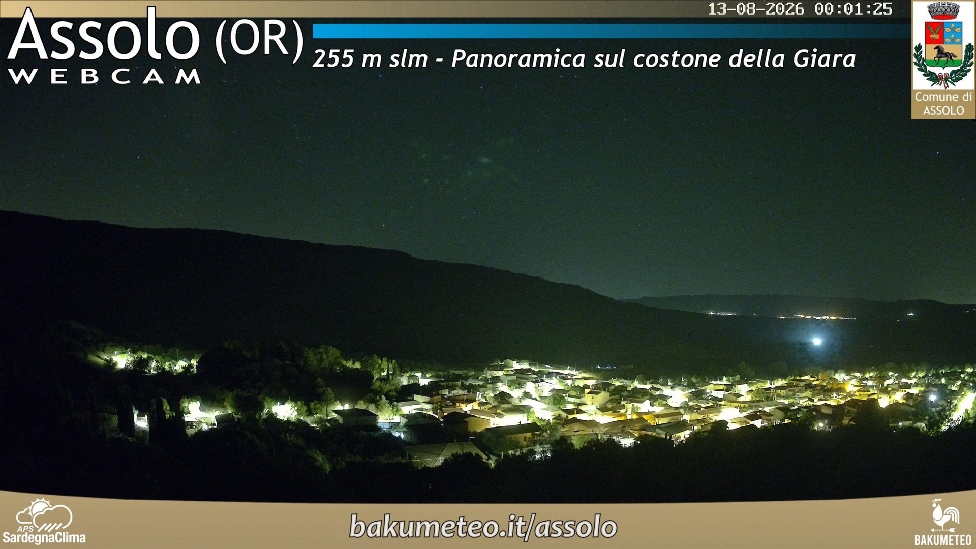 time-lapse frame, Assolo webcam