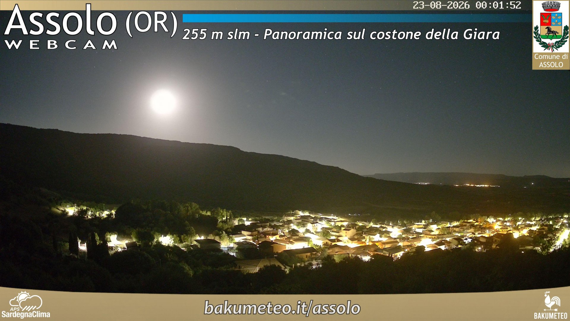 time-lapse frame, Assolo webcam