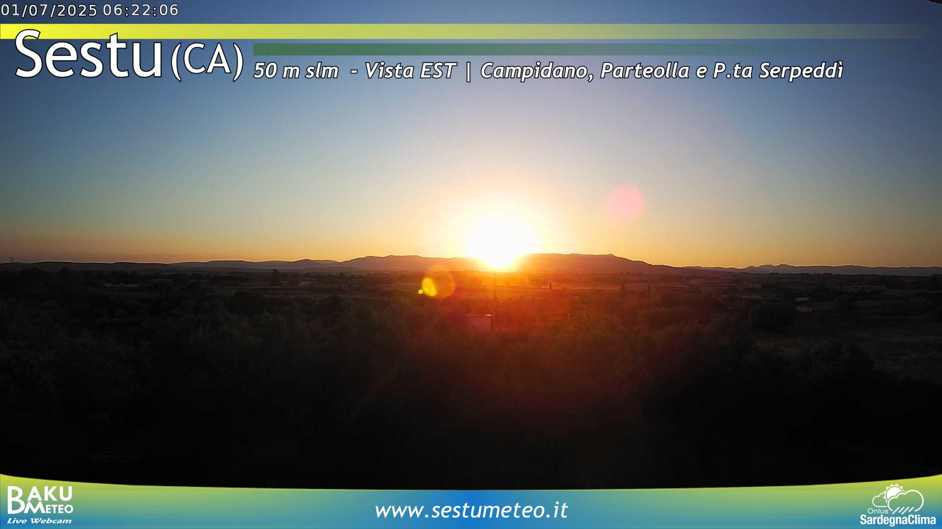 time-lapse frame, Sestu webcam
