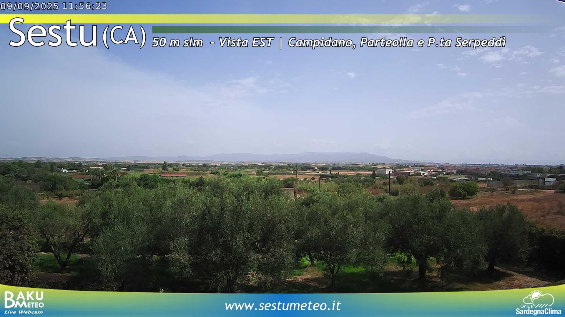 time-lapse frame, Sestu webcam