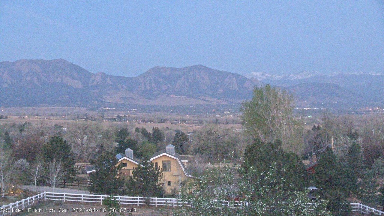 time-lapse frame, Louisville Flatirons time-lapse webcam