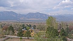 view from Louisville Flatirons time-lapse on 2026-04-10