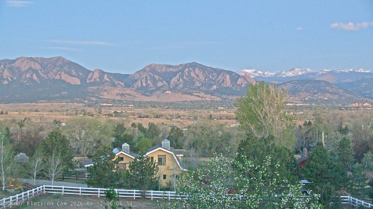 time-lapse frame, Louisville Flatirons time-lapse webcam
