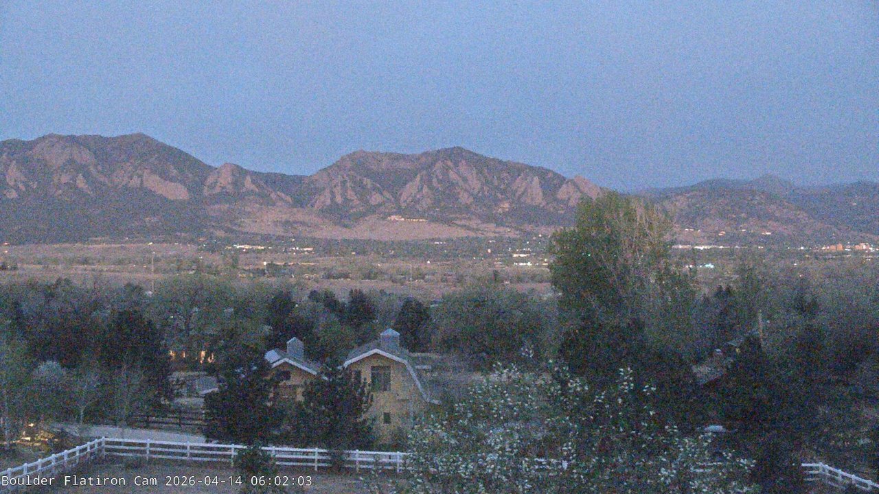 time-lapse frame, Louisville Flatirons time-lapse webcam