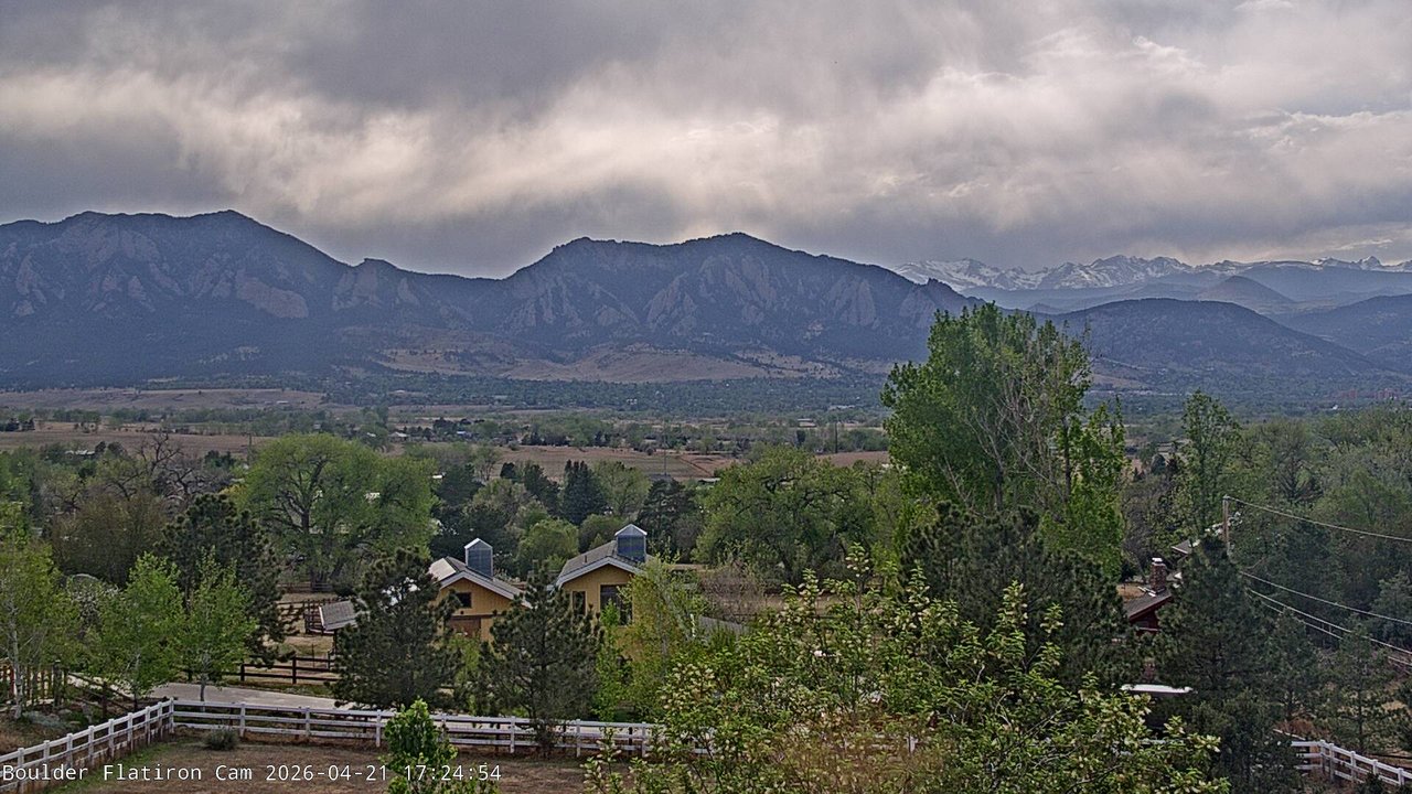 time-lapse frame, Louisville Flatirons time-lapse webcam