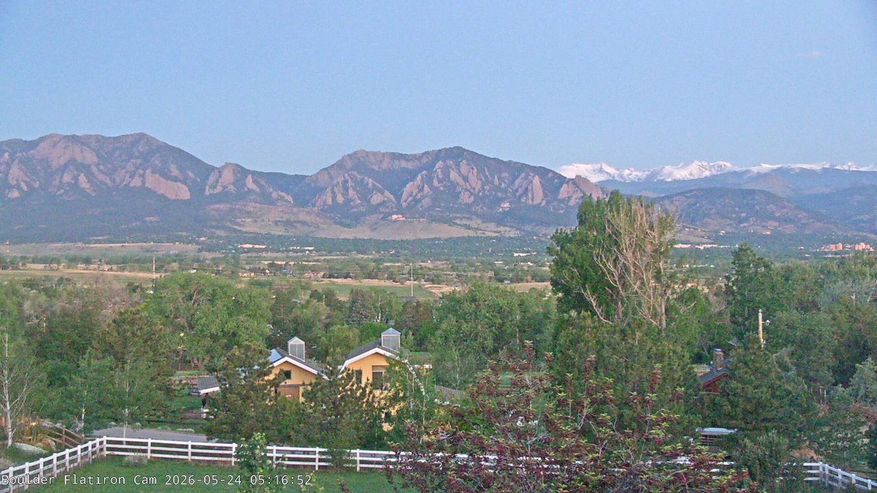 time-lapse frame, Louisville Flatirons time-lapse webcam