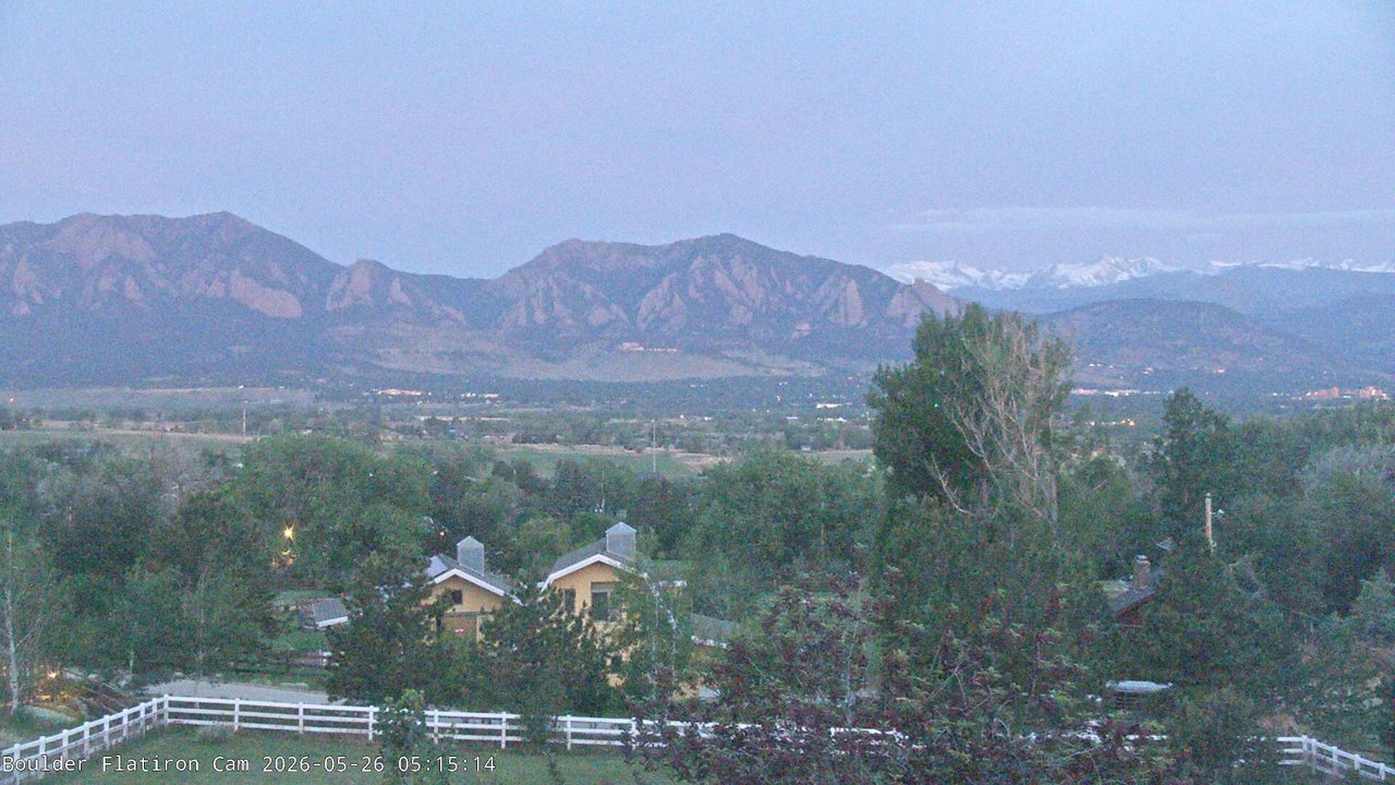 time-lapse frame, Louisville Flatirons time-lapse webcam