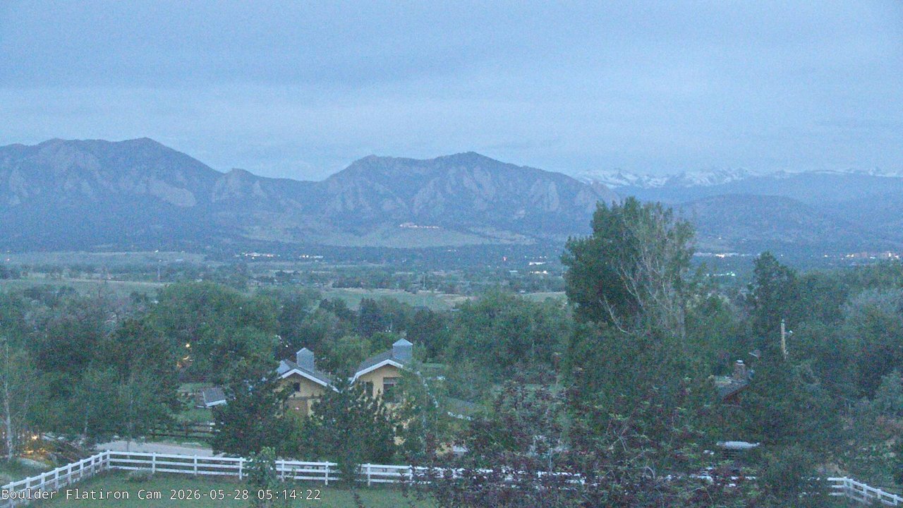 time-lapse frame, Louisville Flatirons time-lapse webcam