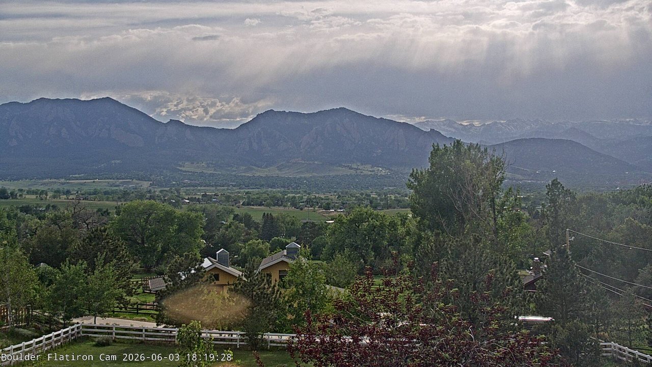 time-lapse frame, Louisville Flatirons time-lapse webcam