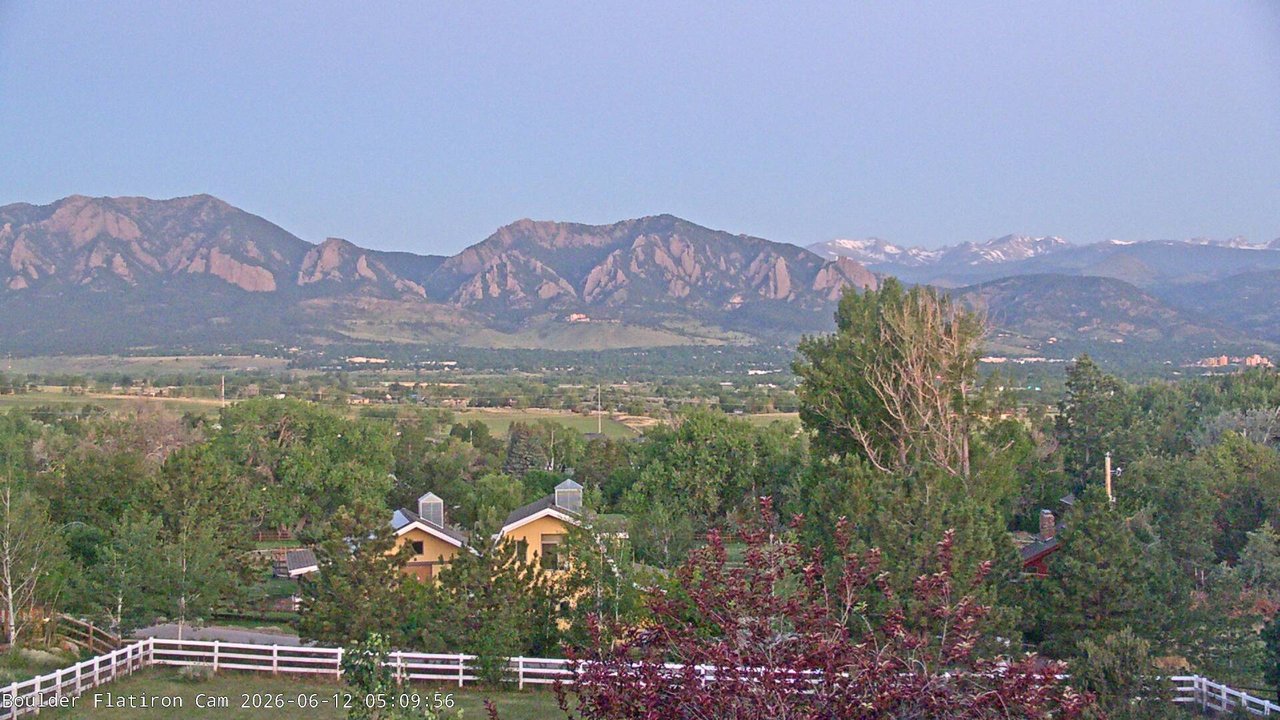 time-lapse frame, Louisville Flatirons time-lapse webcam