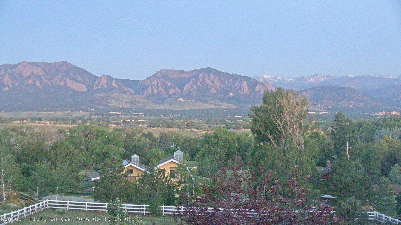 time-lapse frame, Louisville Flatirons time-lapse webcam