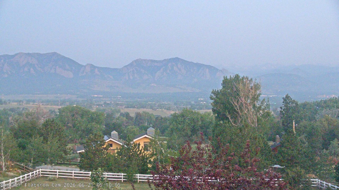 time-lapse frame, Louisville Flatirons time-lapse webcam