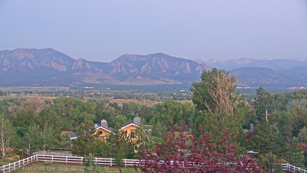 time-lapse frame, Louisville Flatirons time-lapse webcam