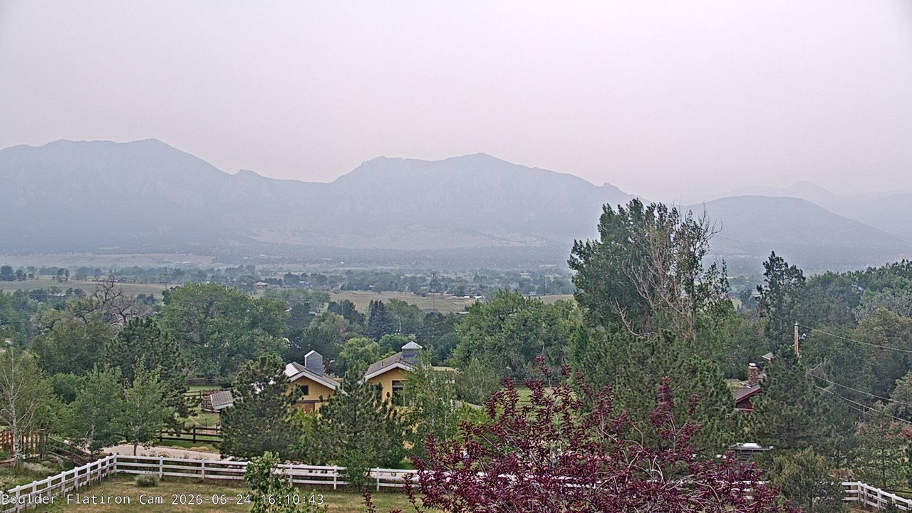 time-lapse frame, Louisville Flatirons time-lapse webcam