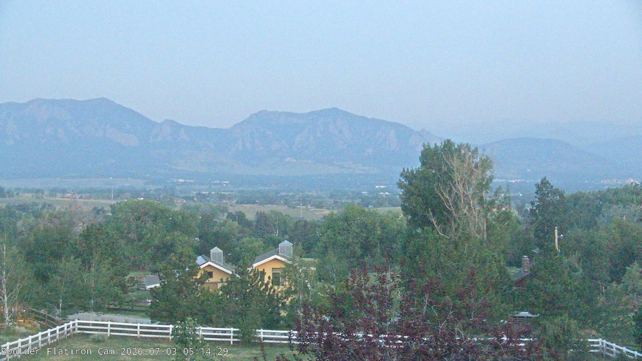 time-lapse frame, Louisville Flatirons time-lapse webcam