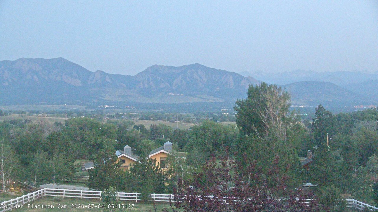 time-lapse frame, Louisville Flatirons time-lapse webcam
