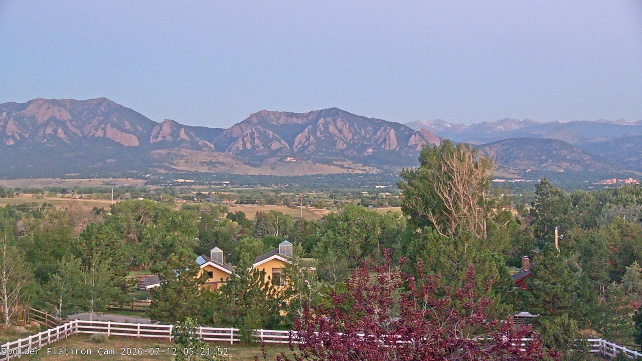 time-lapse frame, Louisville Flatirons time-lapse webcam
