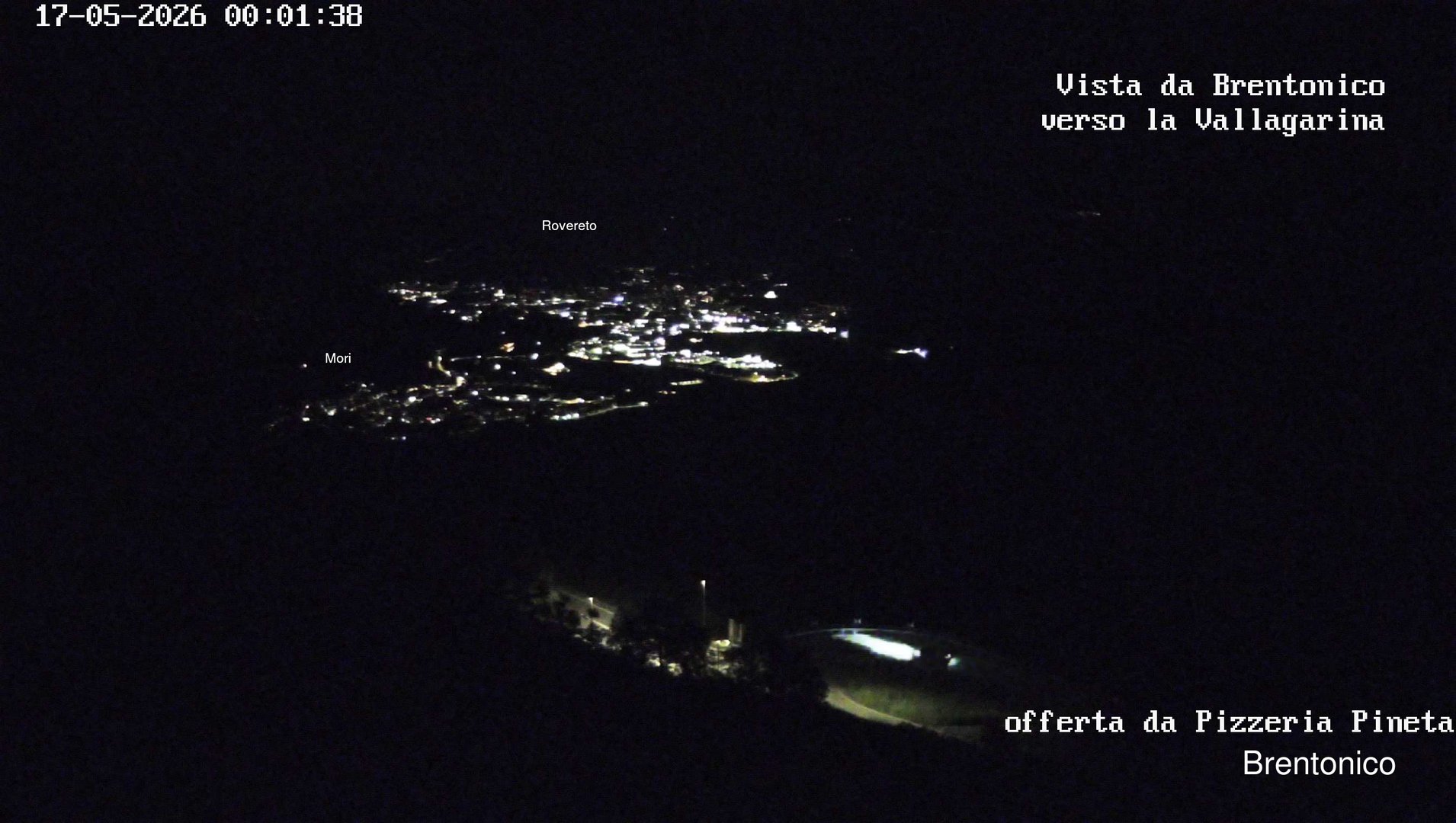 time-lapse frame, Vista Vallagarina da Brentonico webcam
