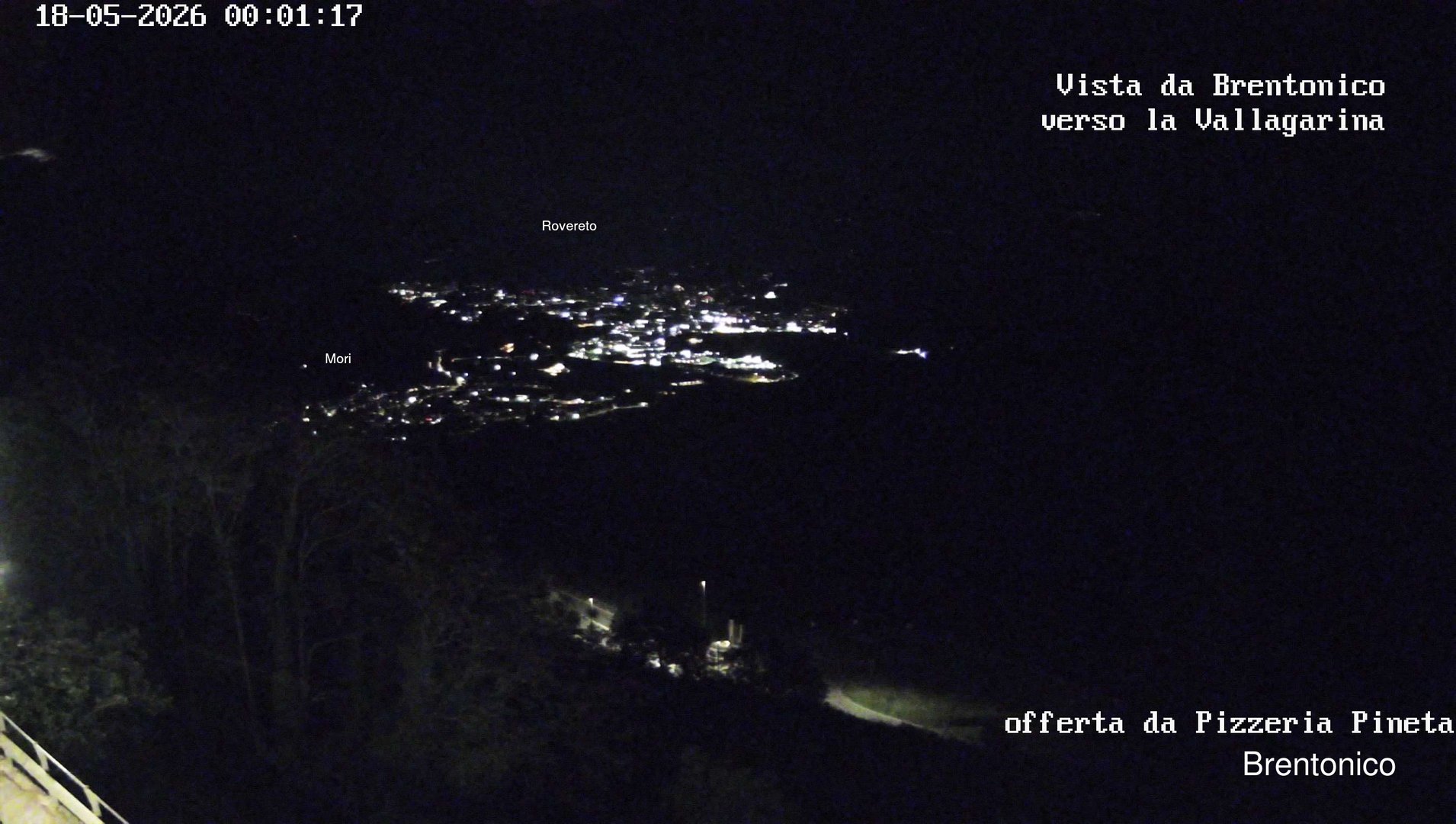 time-lapse frame, Vista Vallagarina da Brentonico webcam