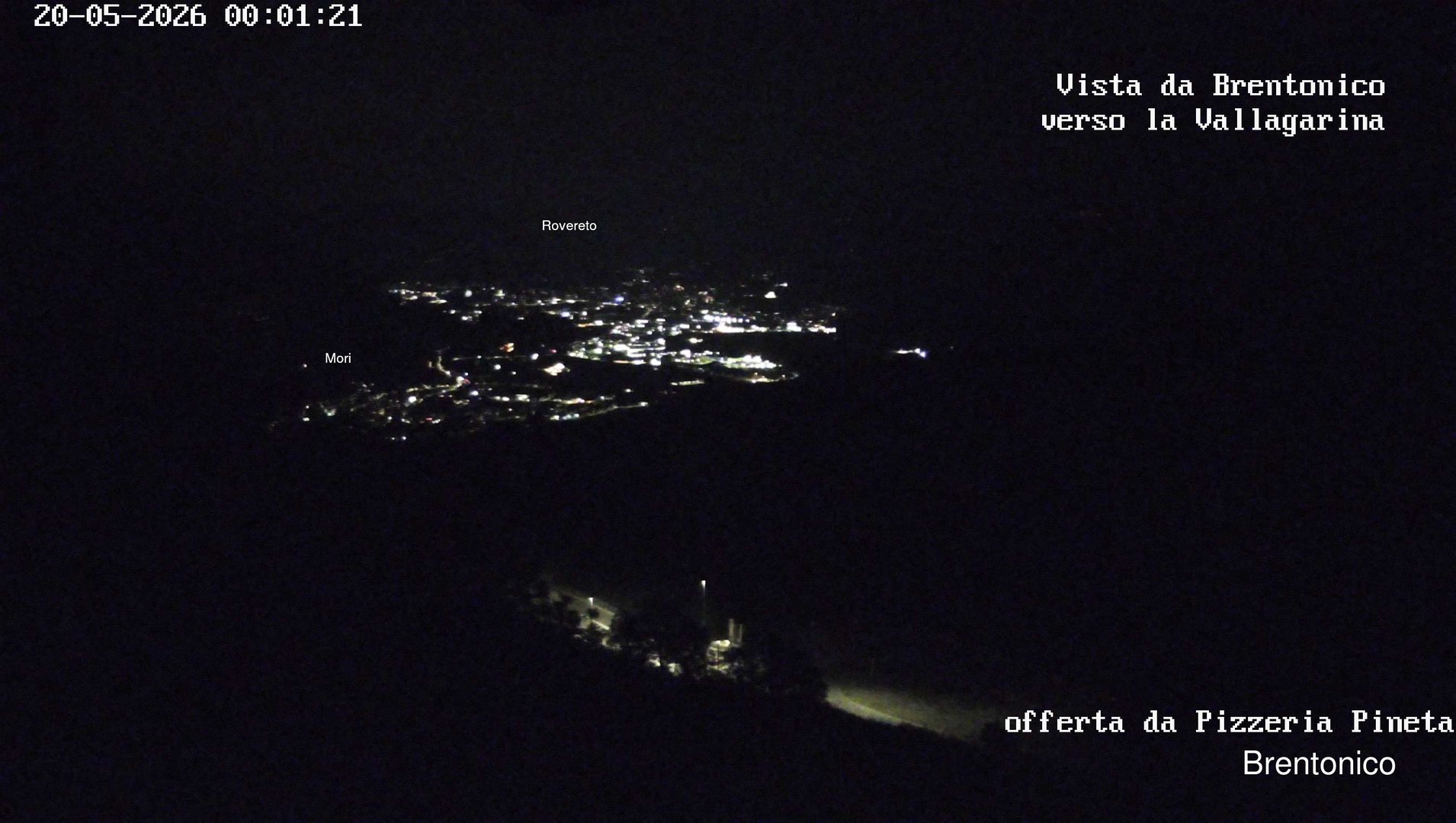 time-lapse frame, Vista Vallagarina da Brentonico webcam