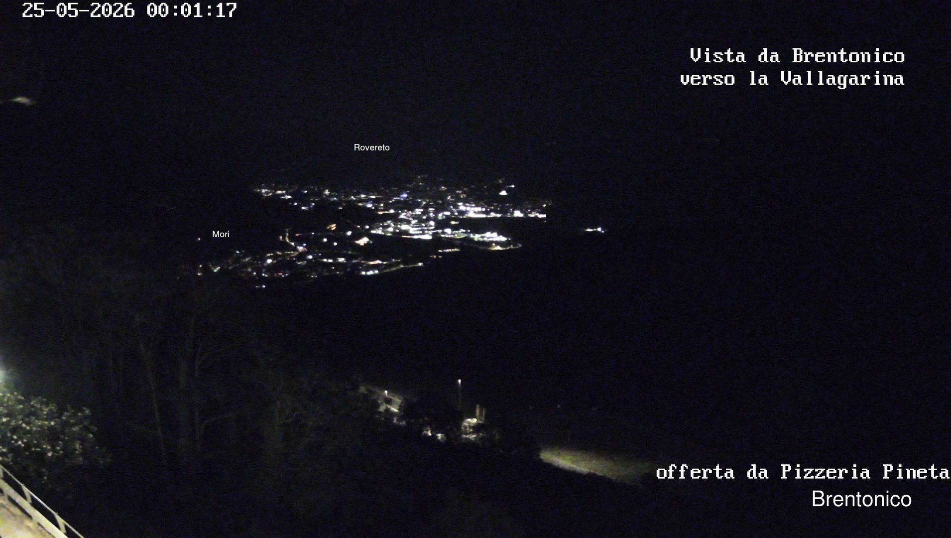 time-lapse frame, Vista Vallagarina da Brentonico webcam