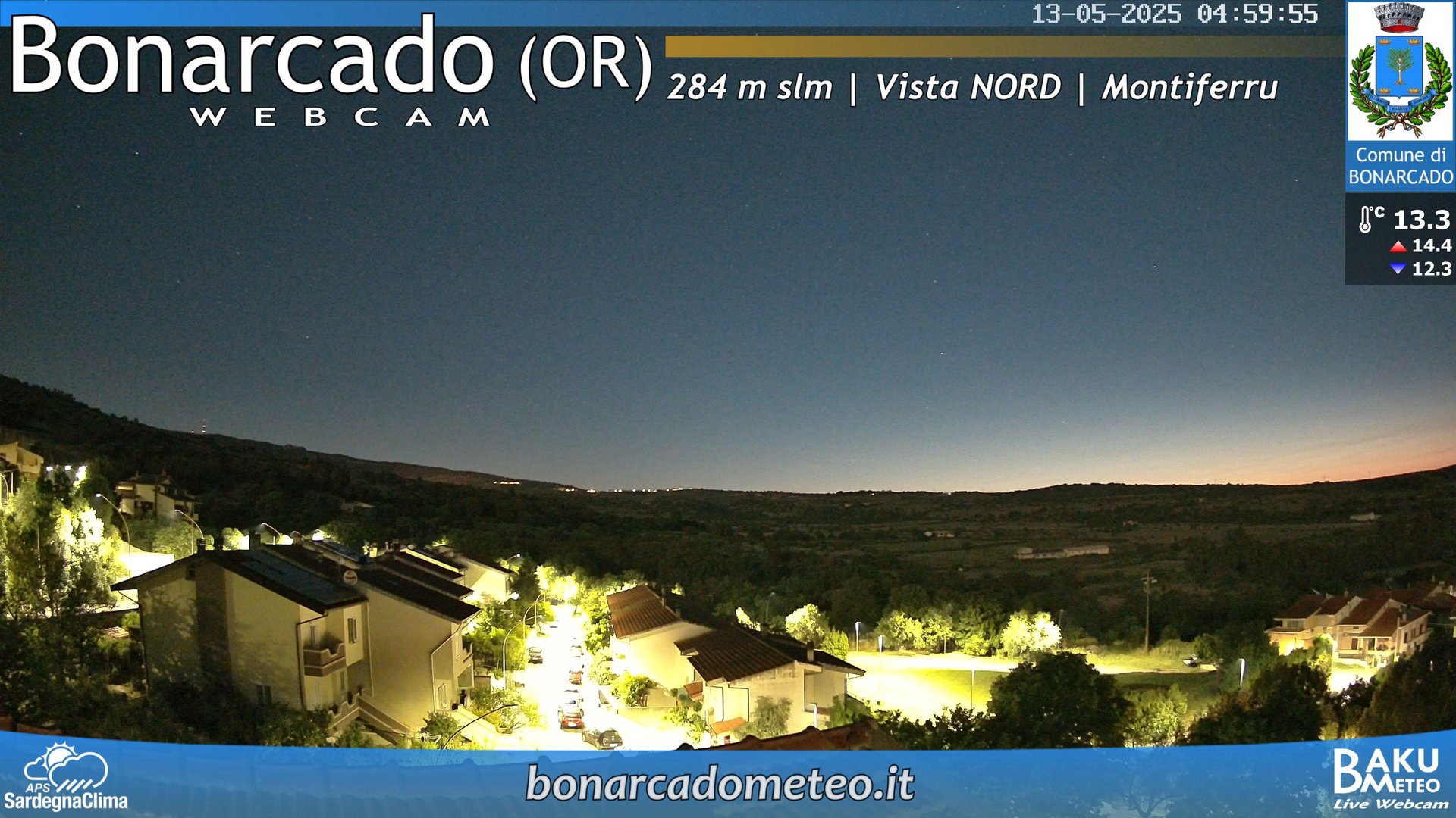 time-lapse frame, Bonarcado NORD webcam