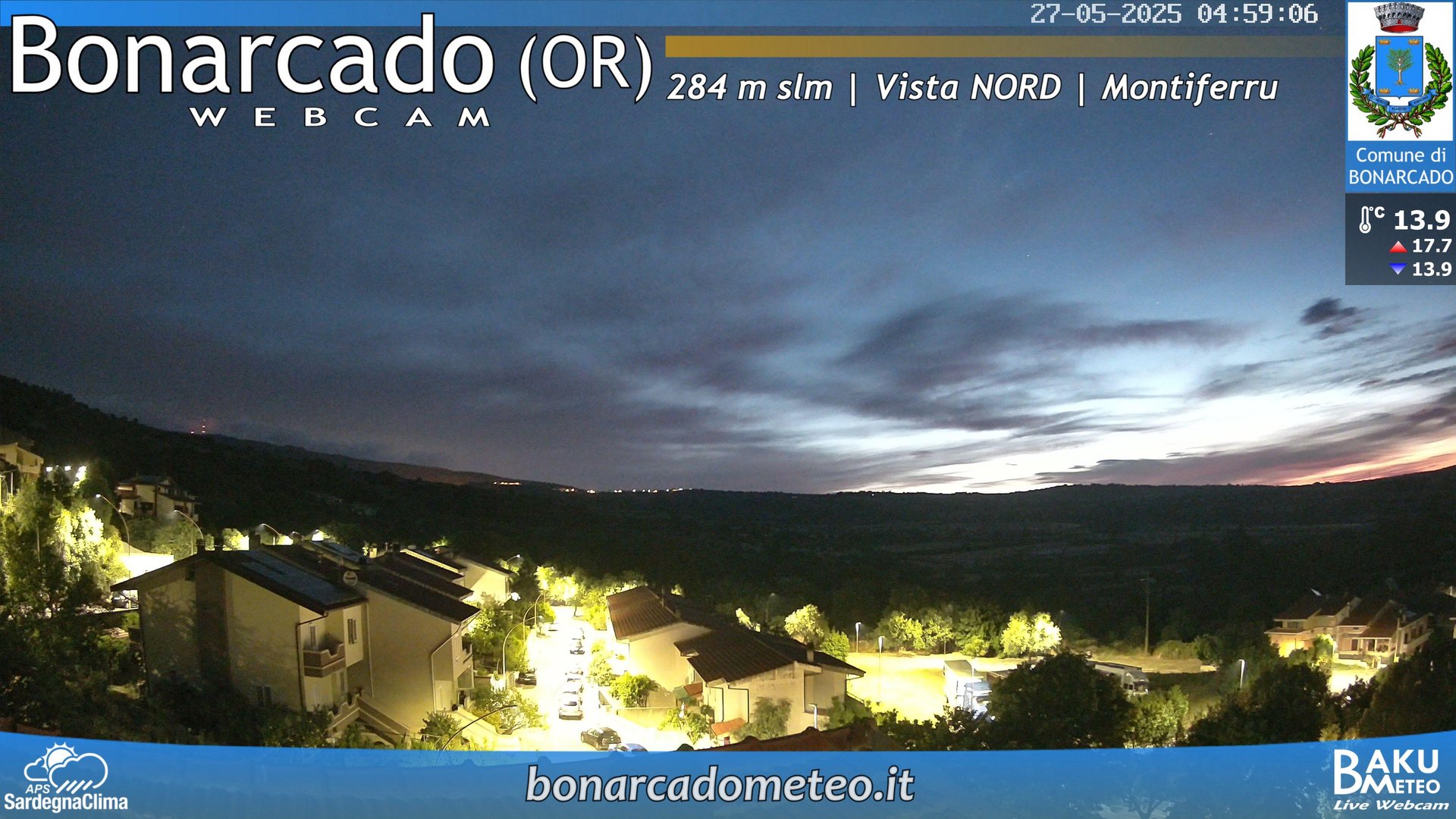 time-lapse frame, Bonarcado NORD webcam