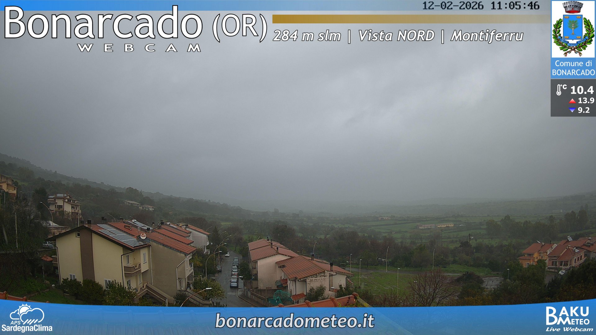 time-lapse frame, Bonarcado NORD webcam