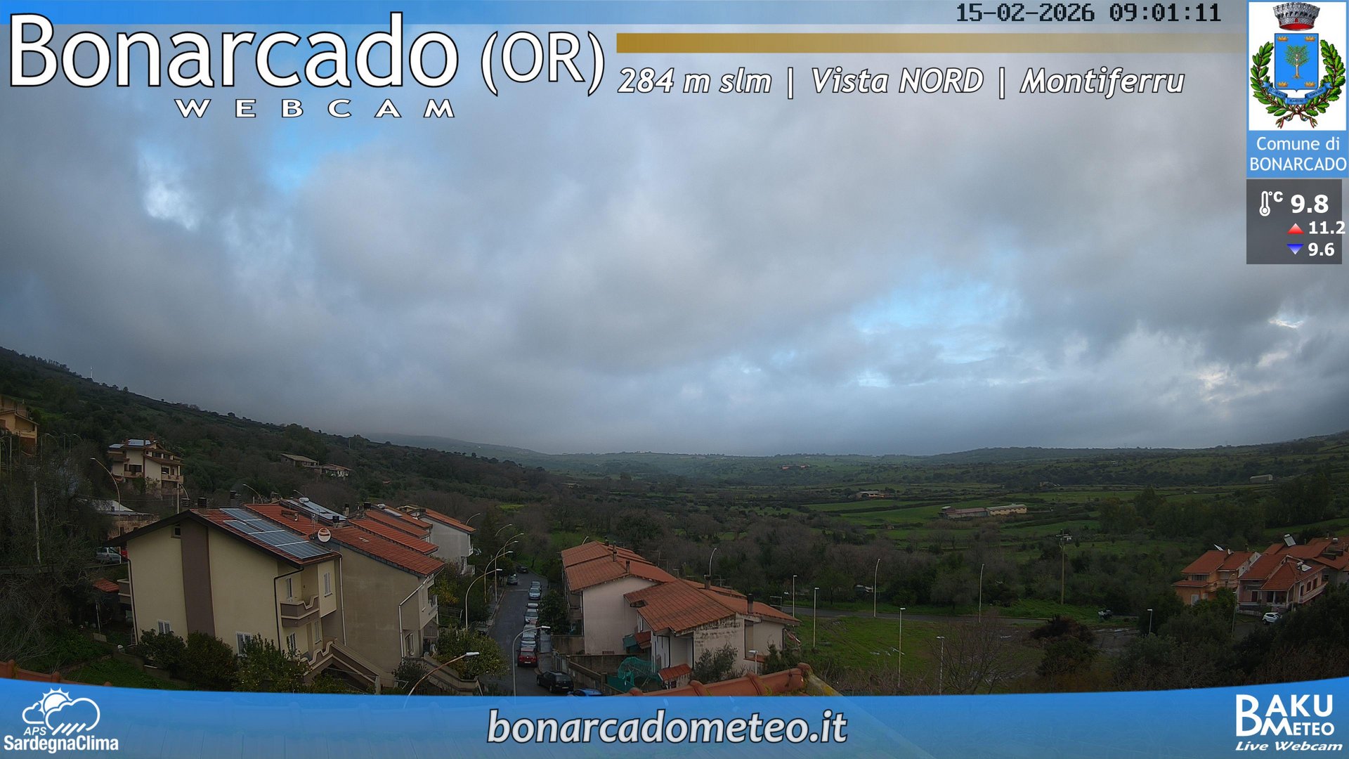 time-lapse frame, Bonarcado NORD webcam