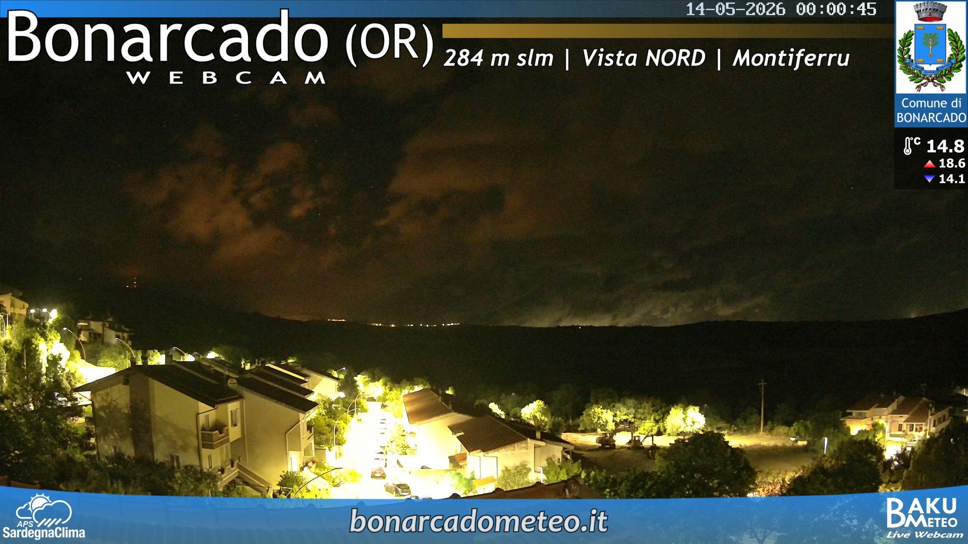time-lapse frame, Bonarcado NORD webcam