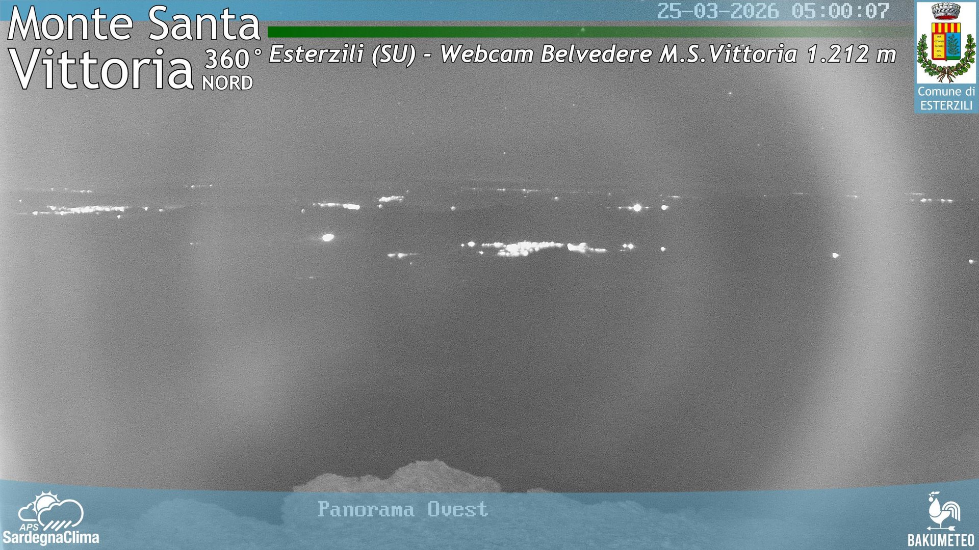 time-lapse frame, Asuni San Giovanni webcam
