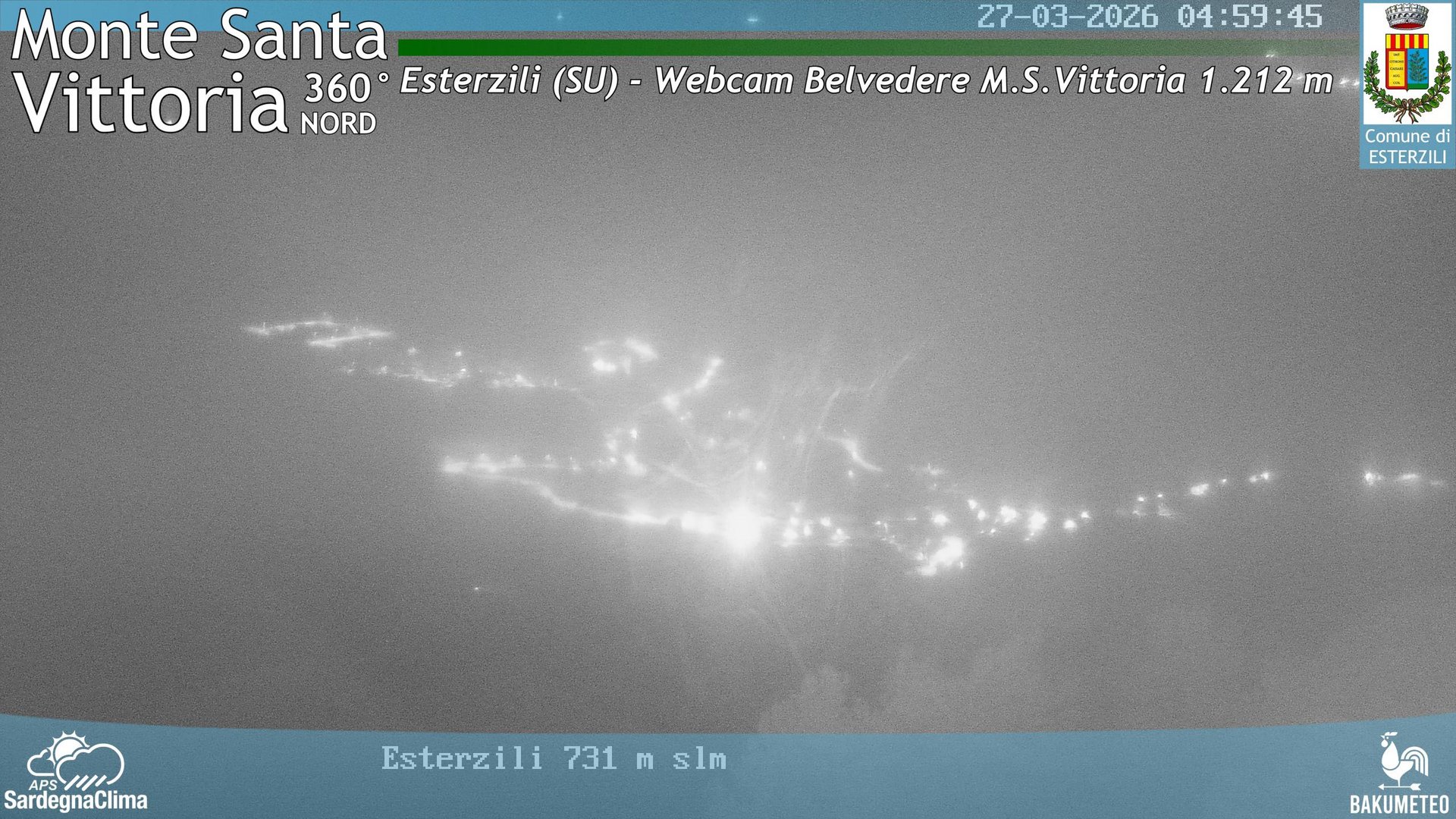 time-lapse frame, Asuni San Giovanni webcam