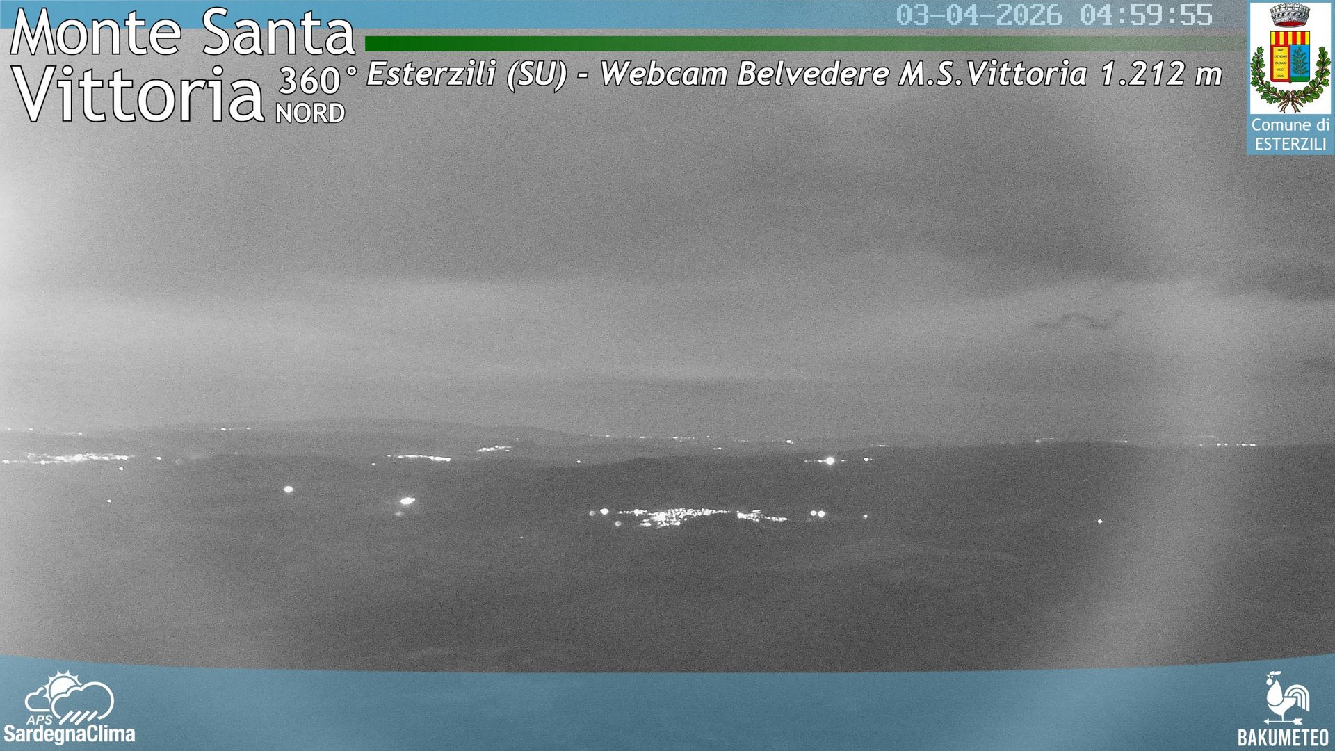time-lapse frame, Asuni San Giovanni webcam