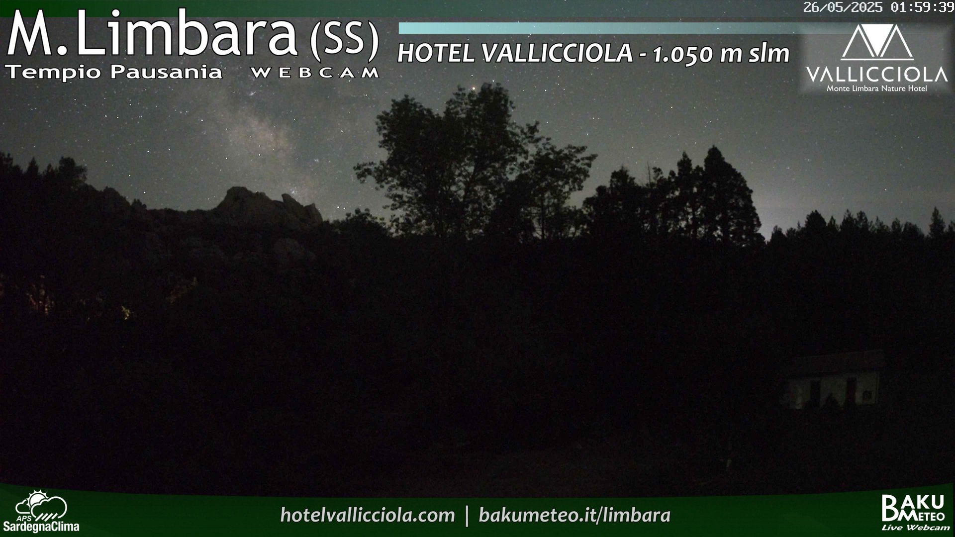 time-lapse frame, Monte Limbara Vallicciola webcam
