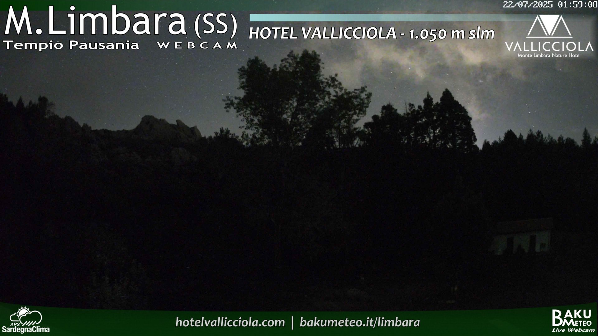 time-lapse frame, Monte Limbara Vallicciola webcam