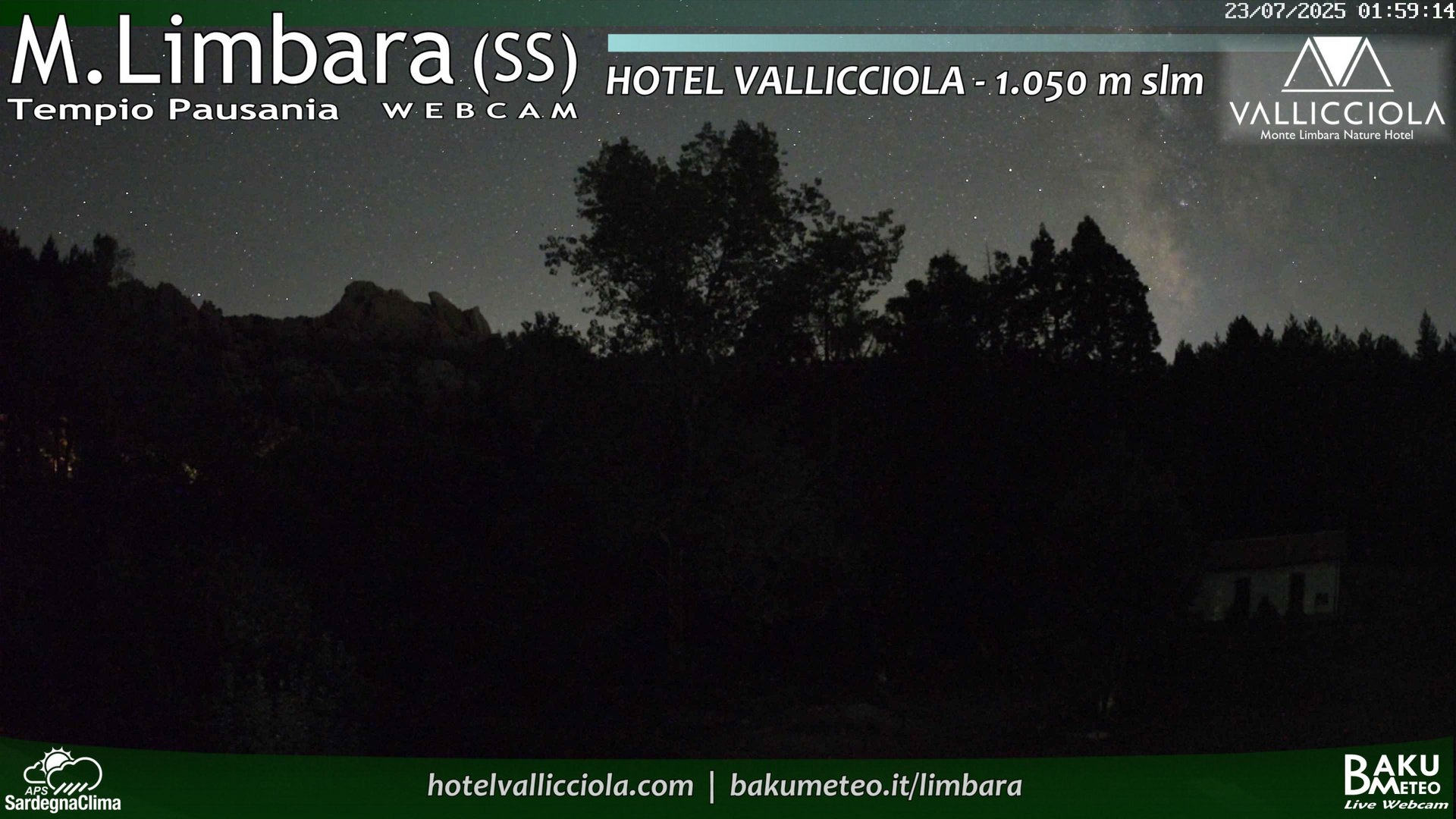 time-lapse frame, Monte Limbara Vallicciola webcam