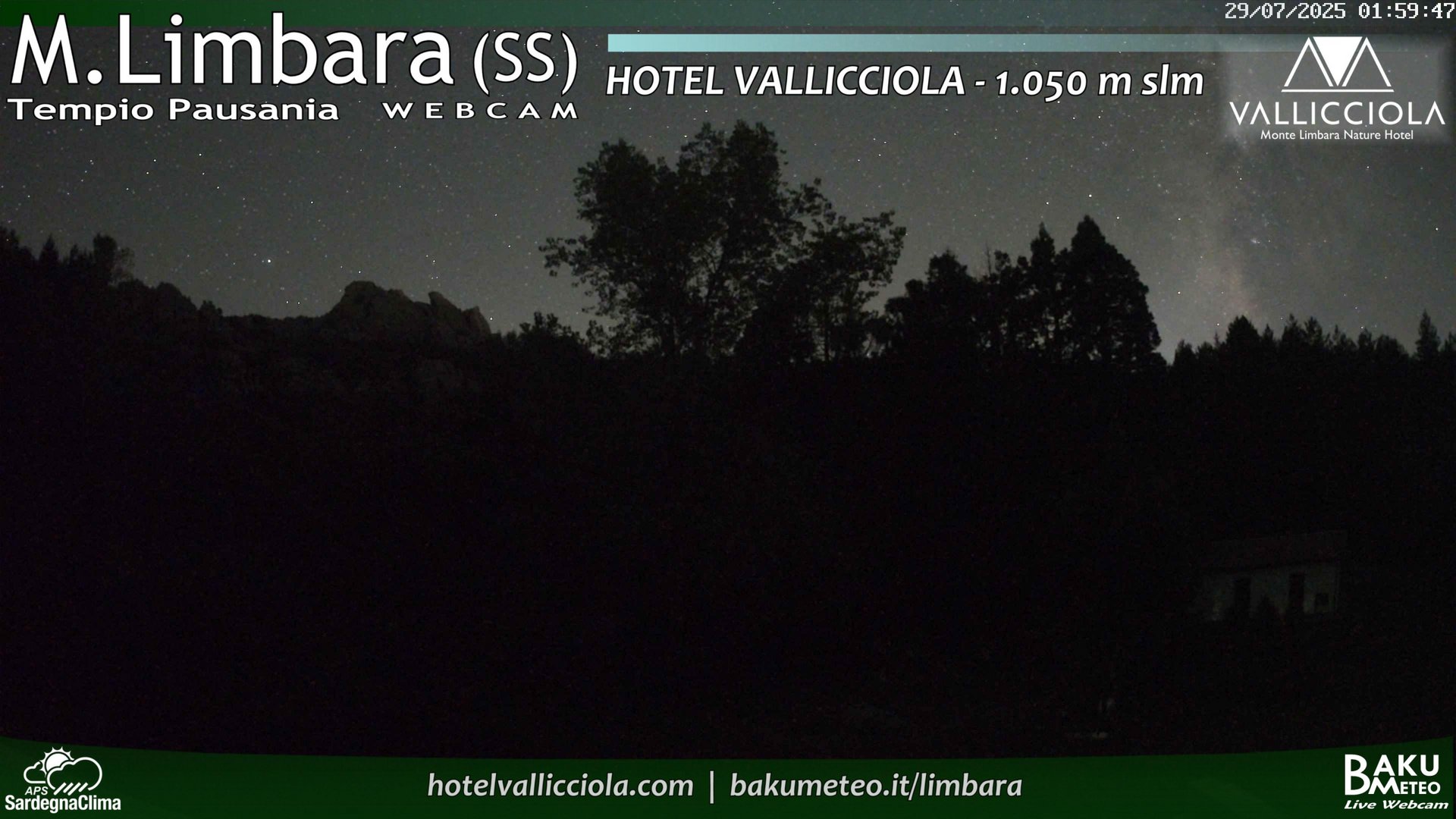 time-lapse frame, Monte Limbara Vallicciola webcam