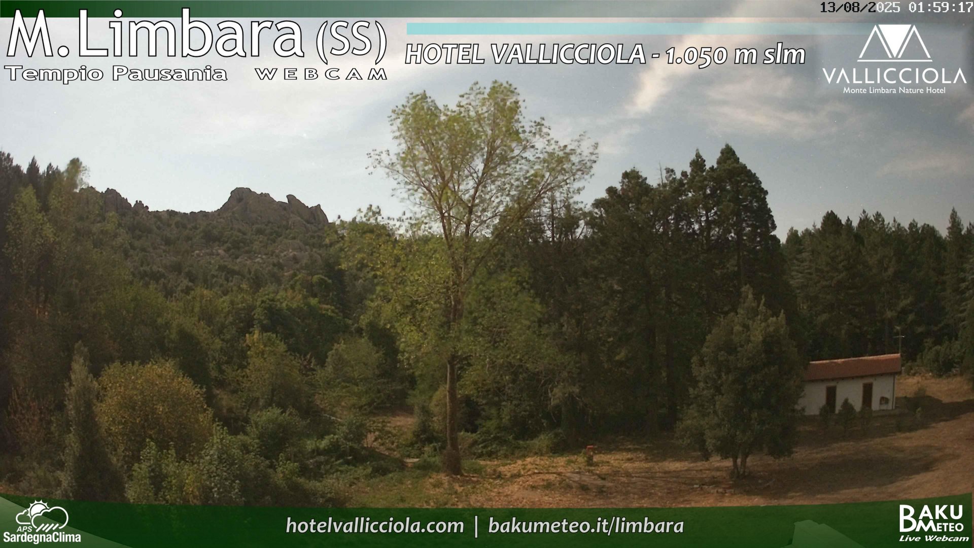 time-lapse frame, Monte Limbara Vallicciola webcam