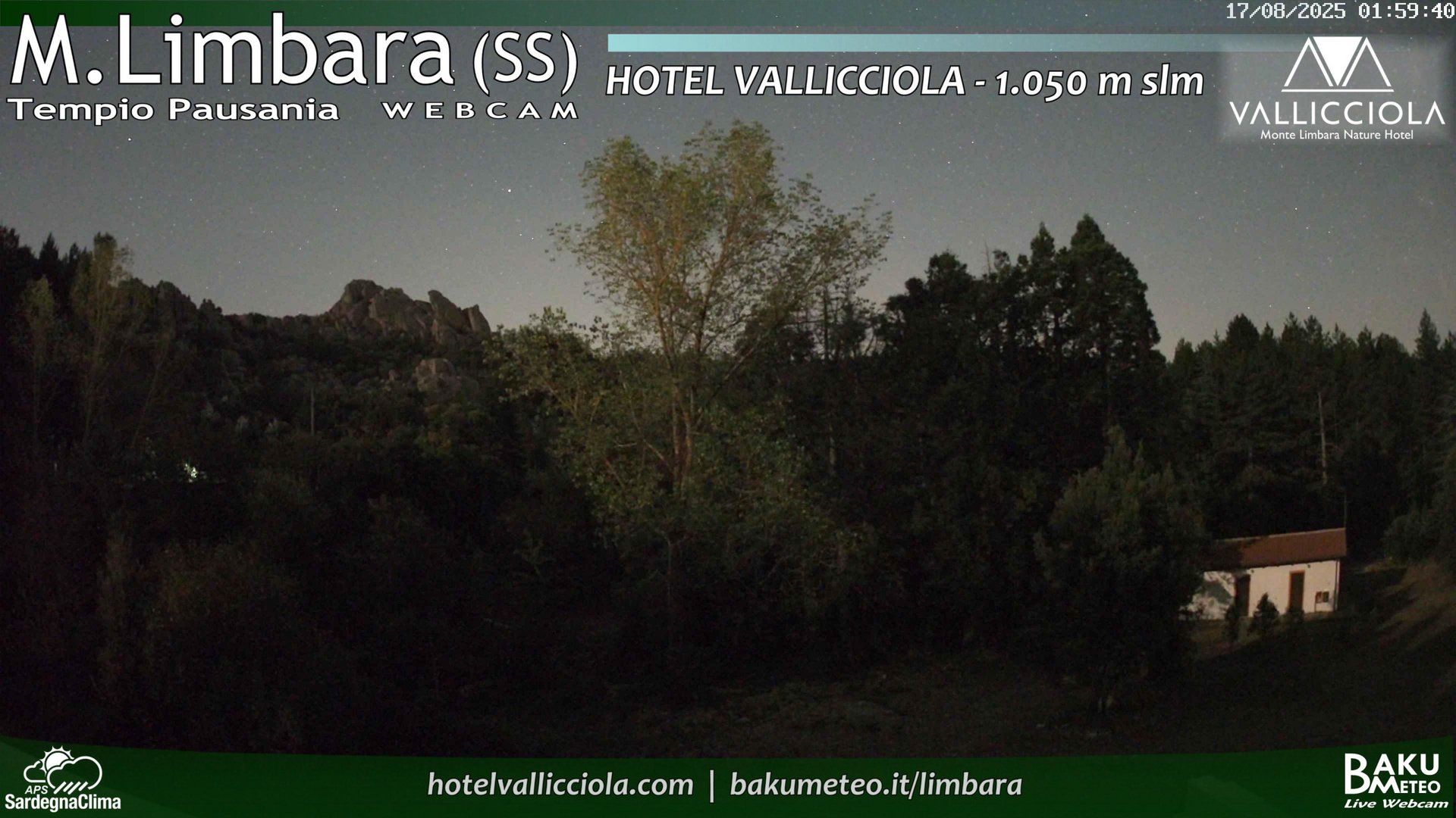 time-lapse frame, Monte Limbara Vallicciola webcam