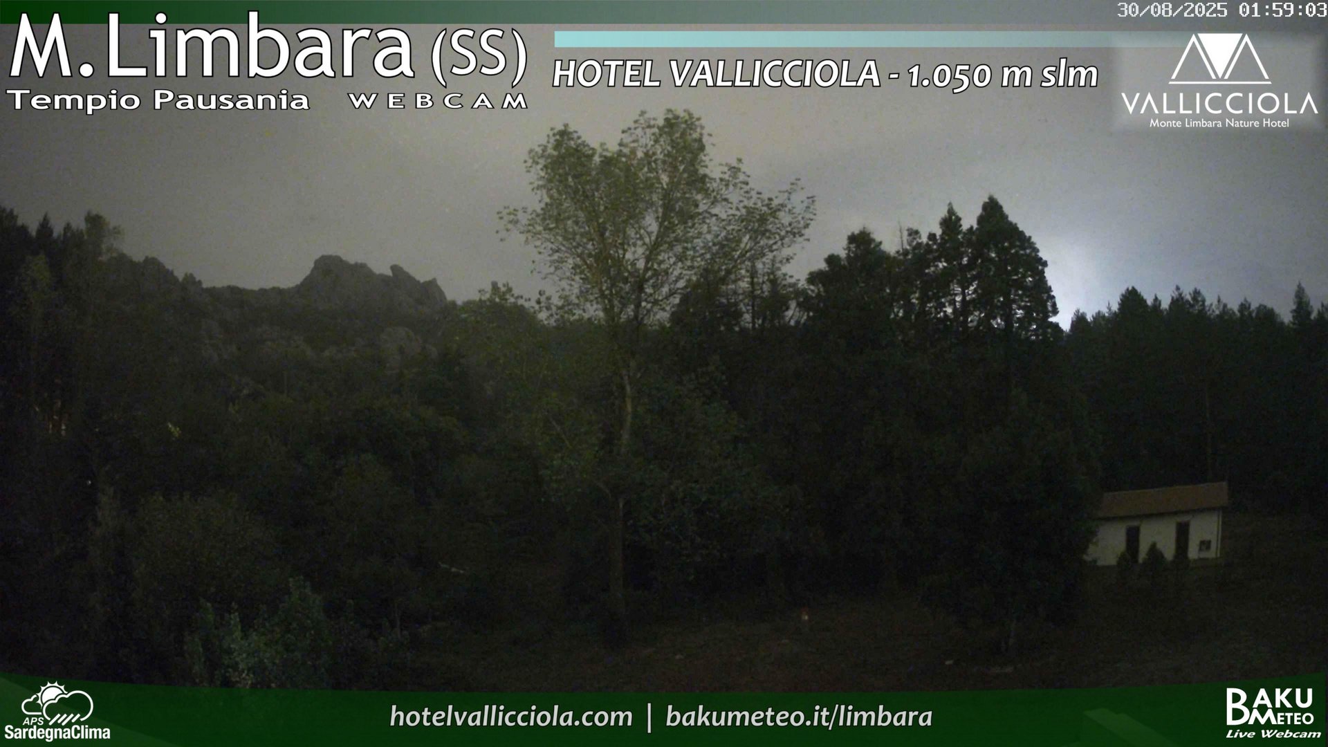 time-lapse frame, Monte Limbara Vallicciola webcam
