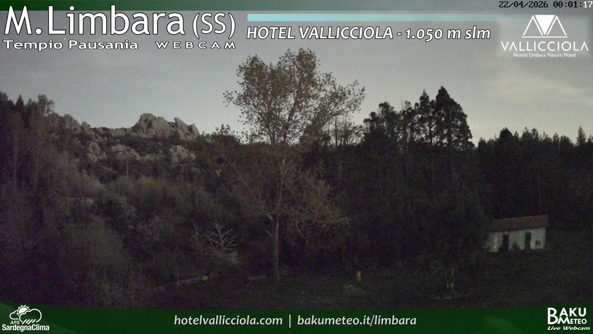 time-lapse frame, Monte Limbara Vallicciola webcam