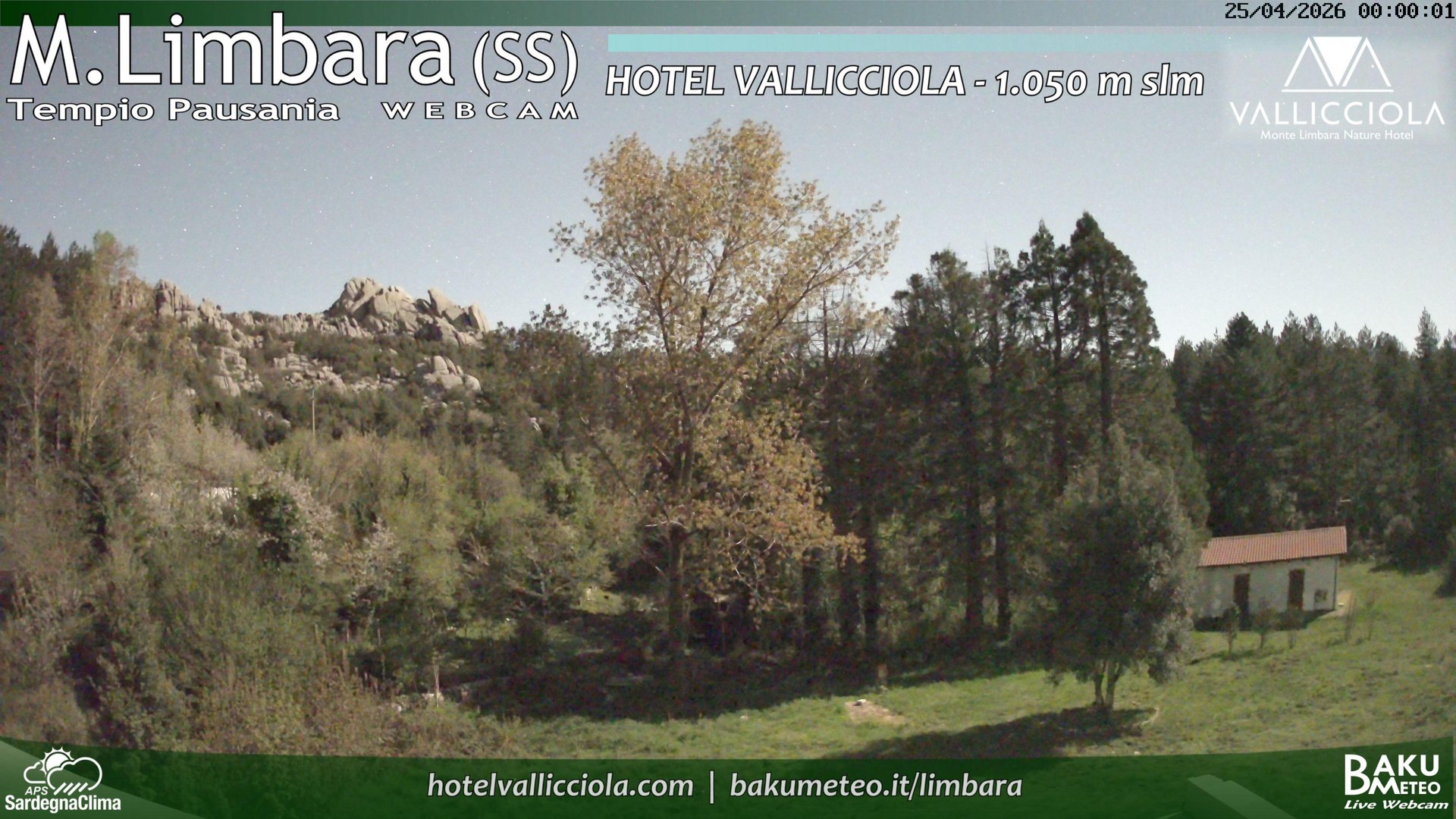 time-lapse frame, Monte Limbara Vallicciola webcam