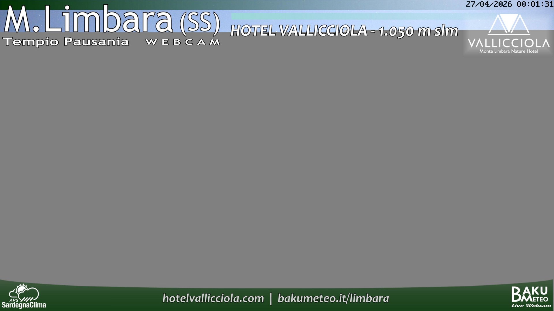 time-lapse frame, Monte Limbara Vallicciola webcam
