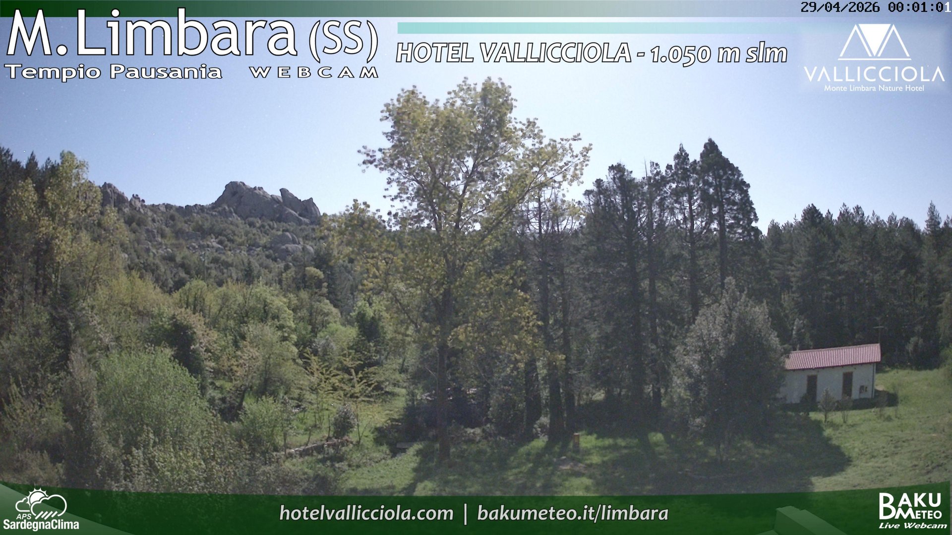 time-lapse frame, Monte Limbara Vallicciola webcam