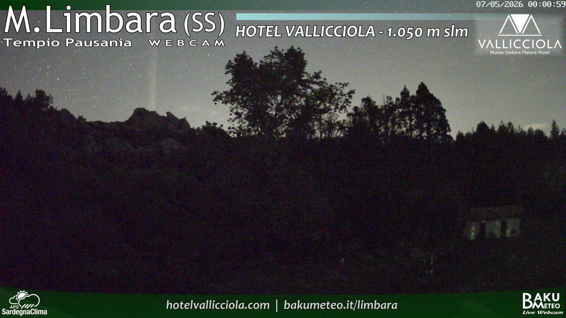 time-lapse frame, Monte Limbara Vallicciola webcam