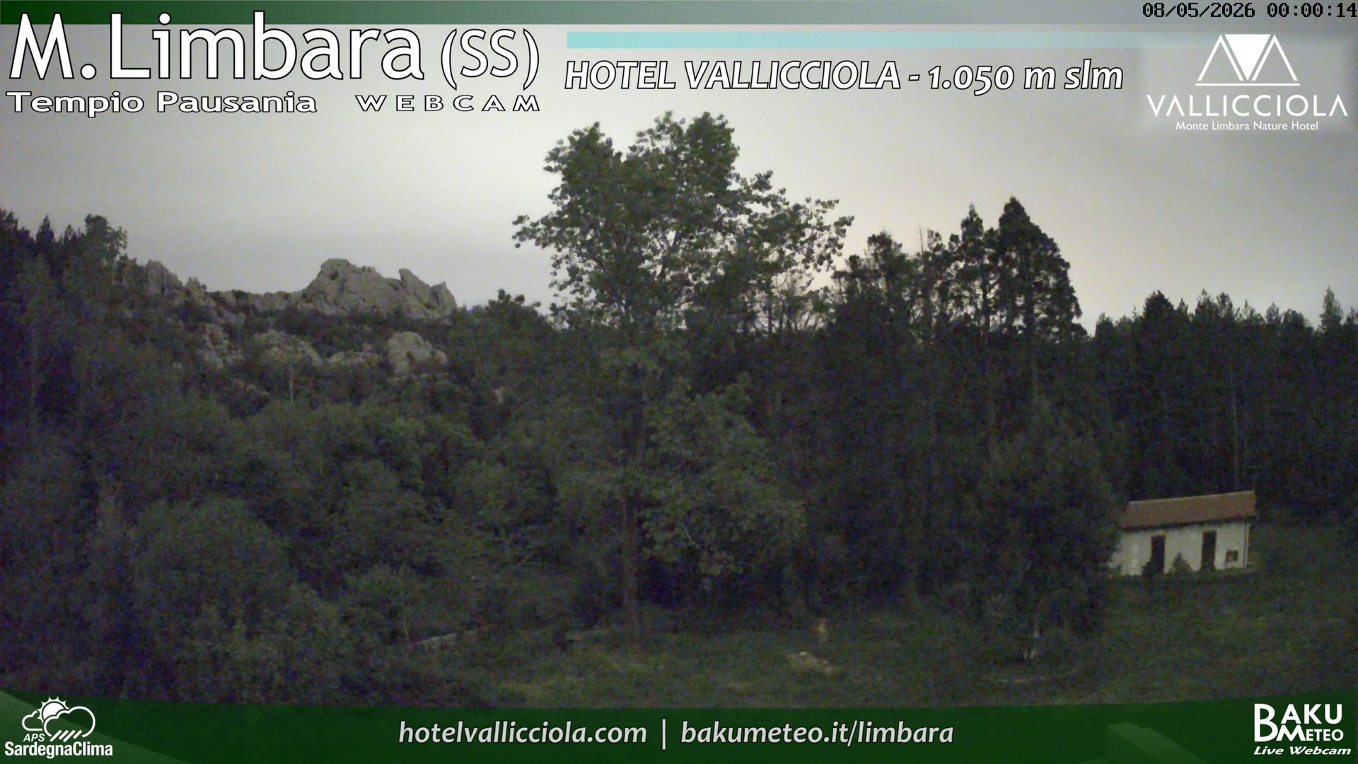 time-lapse frame, Monte Limbara Vallicciola webcam