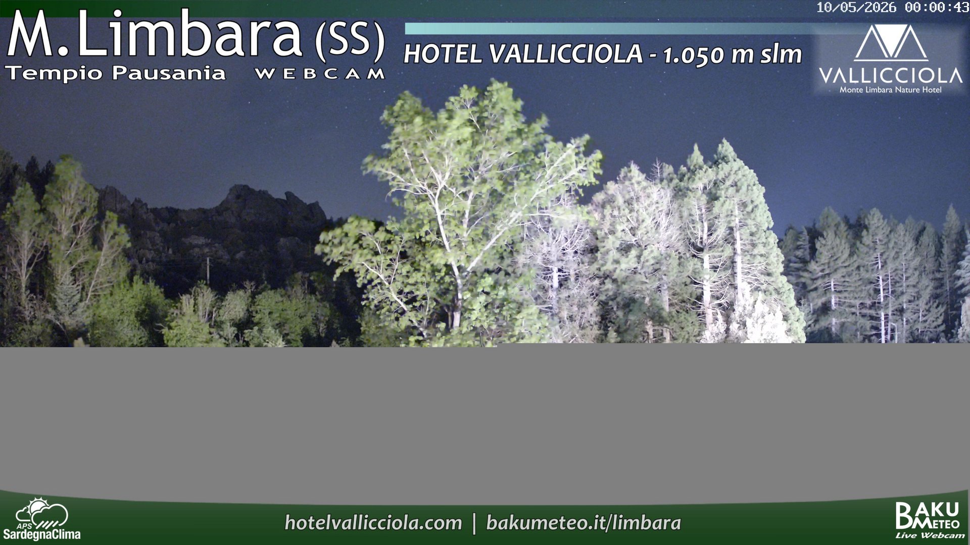 time-lapse frame, Monte Limbara Vallicciola webcam