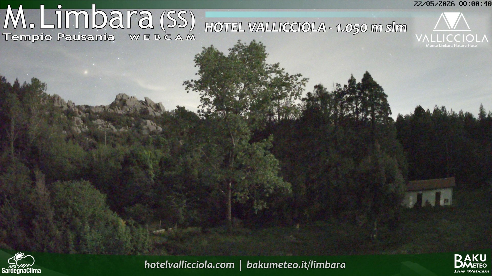 time-lapse frame, Monte Limbara Vallicciola webcam